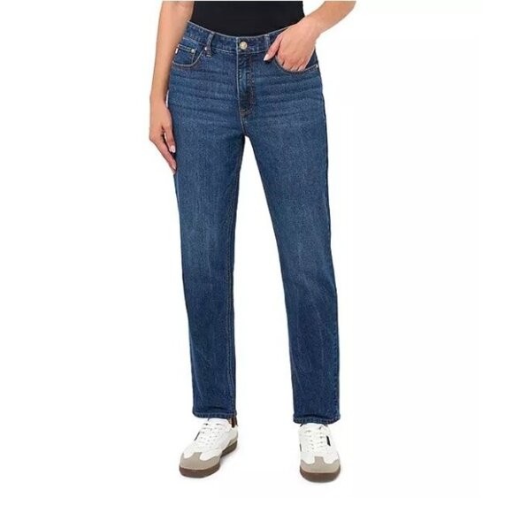 Seven7 90's Straight Jean Women's Dark Wash High Rise Relaxed Denim‎ NWT Size 12 - Picture 8 of 8